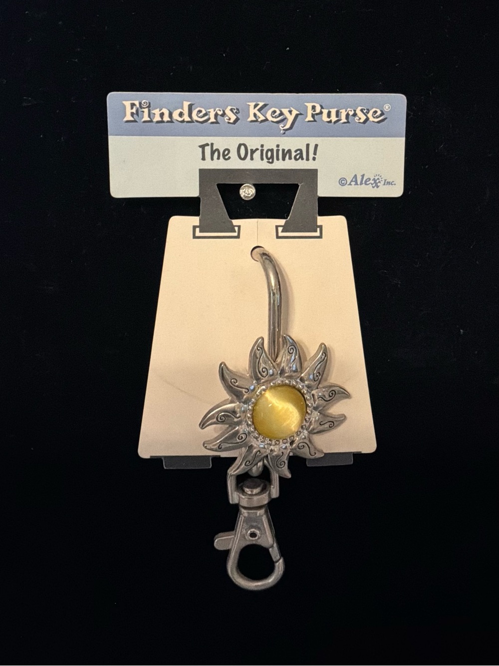 Sunburst Handbag Hook with Yellow Accent